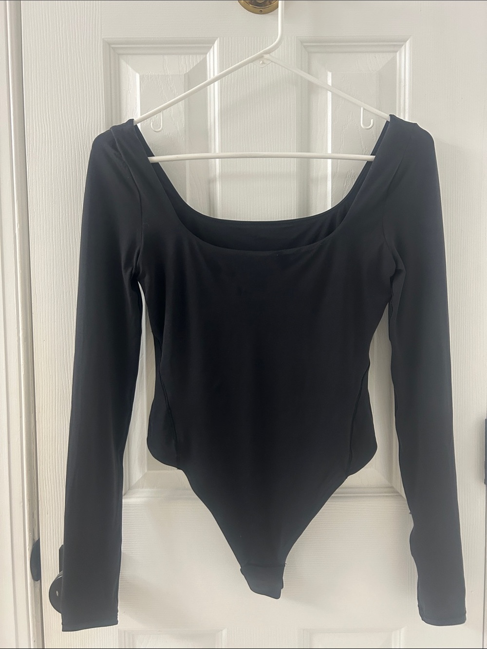 Lululemon Wundermost Ultra-Soft Nulu Square-Neck Long-Sleeve Thong Bodysuit - Picture 8 of 14